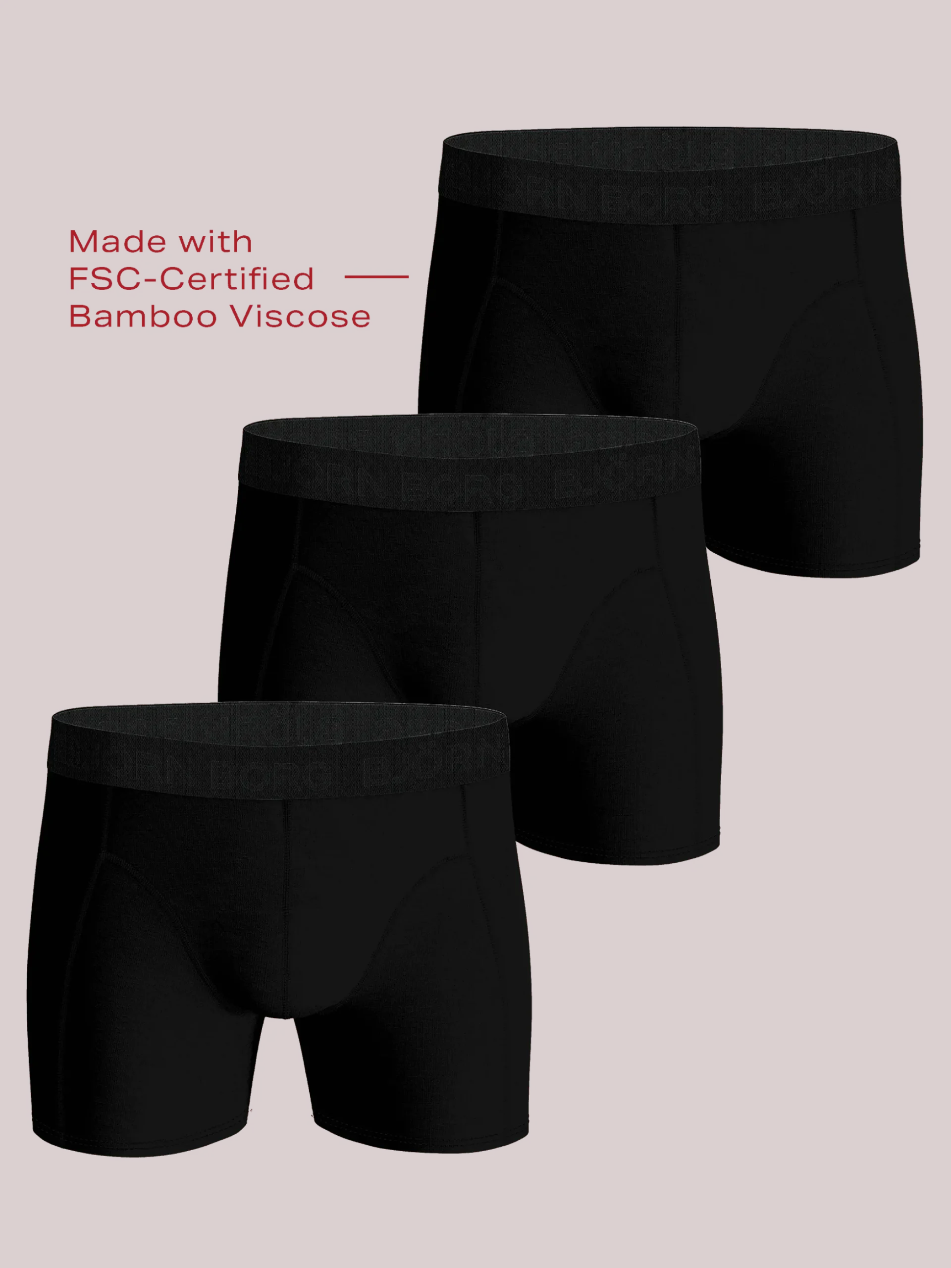 Bamboo Cotton Blend Boxers 3-pack