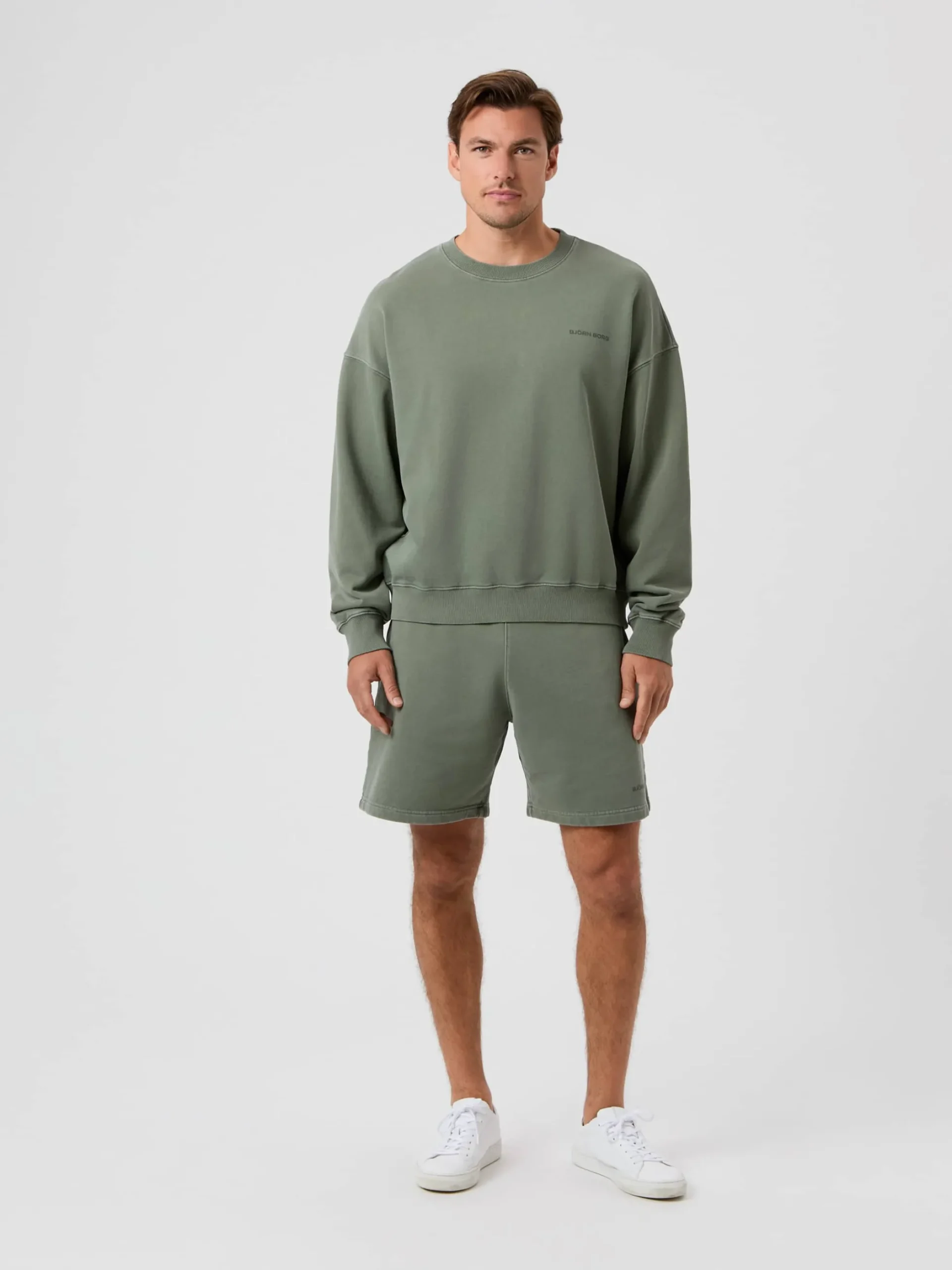 Borg Oversized Washed Sweatshirt