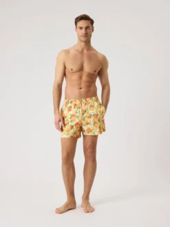 Borg Print Swim Shorts