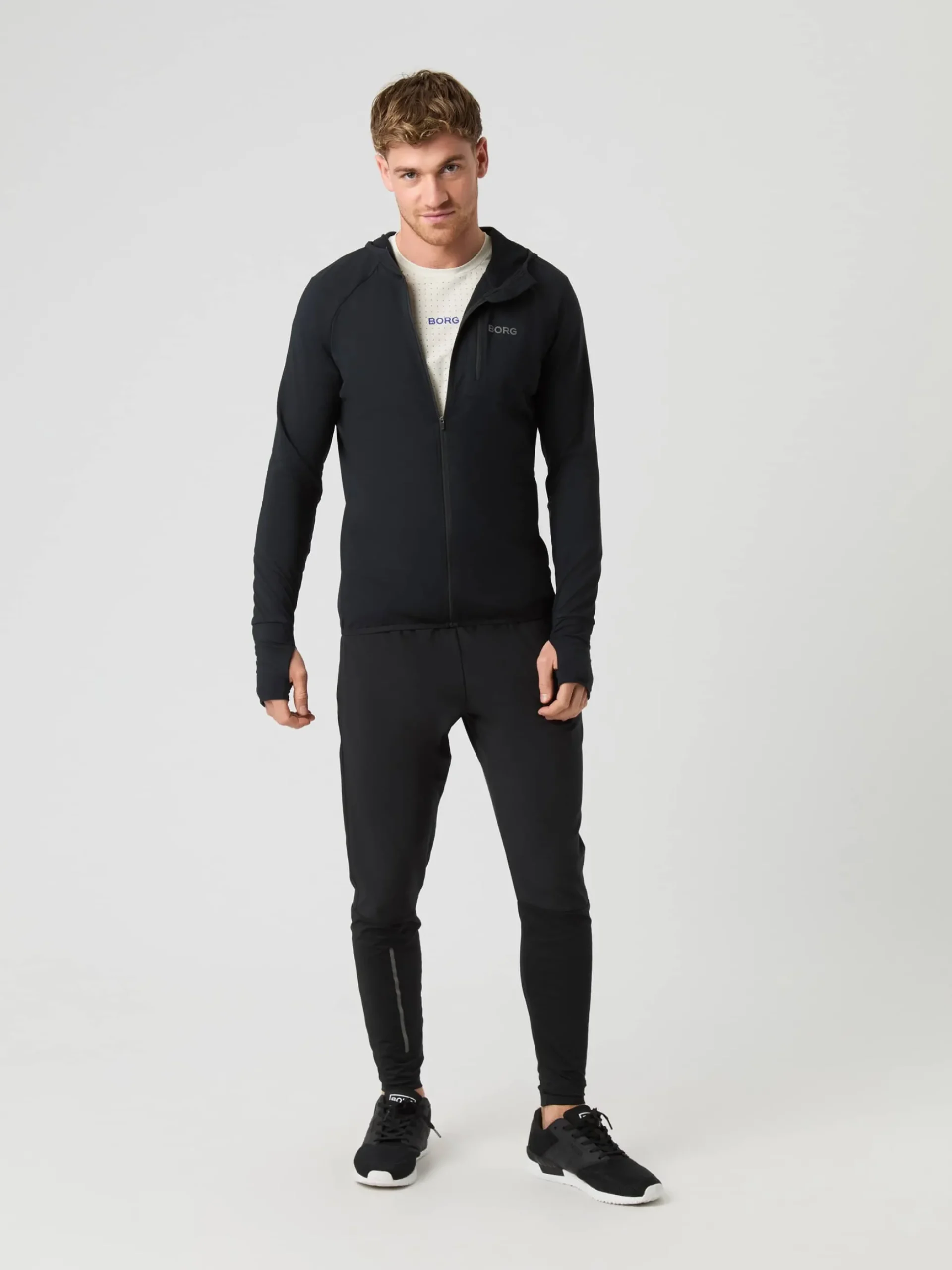Borg Running Mid Layer Hood
