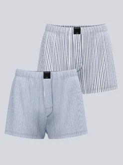 Cotton Stretch Woven Boxers Shorts 2-pack