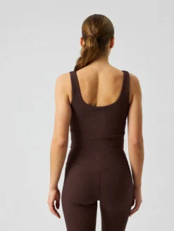 Studio Ribbed V-Neck Top