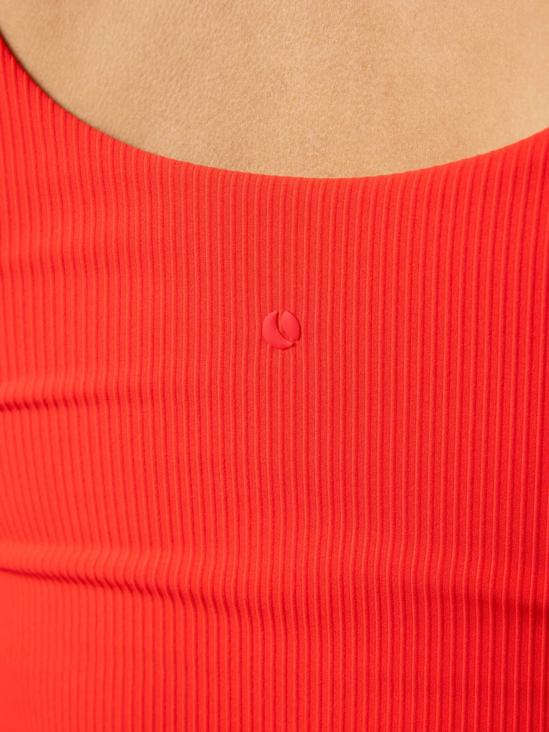 Studio Ribbed V-Neck Top